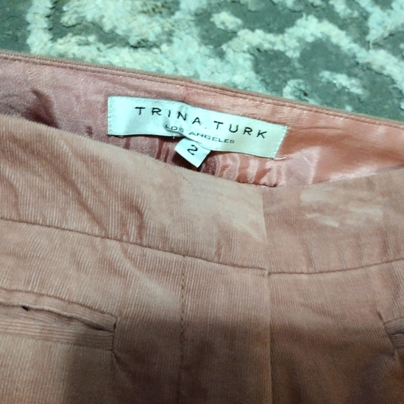 Trina Turk wide leg corduroy pants - Picture 3 of 5